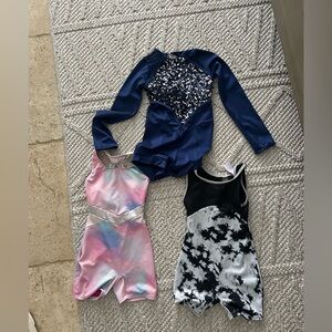 LOT (3) Dance Leotards 4/5